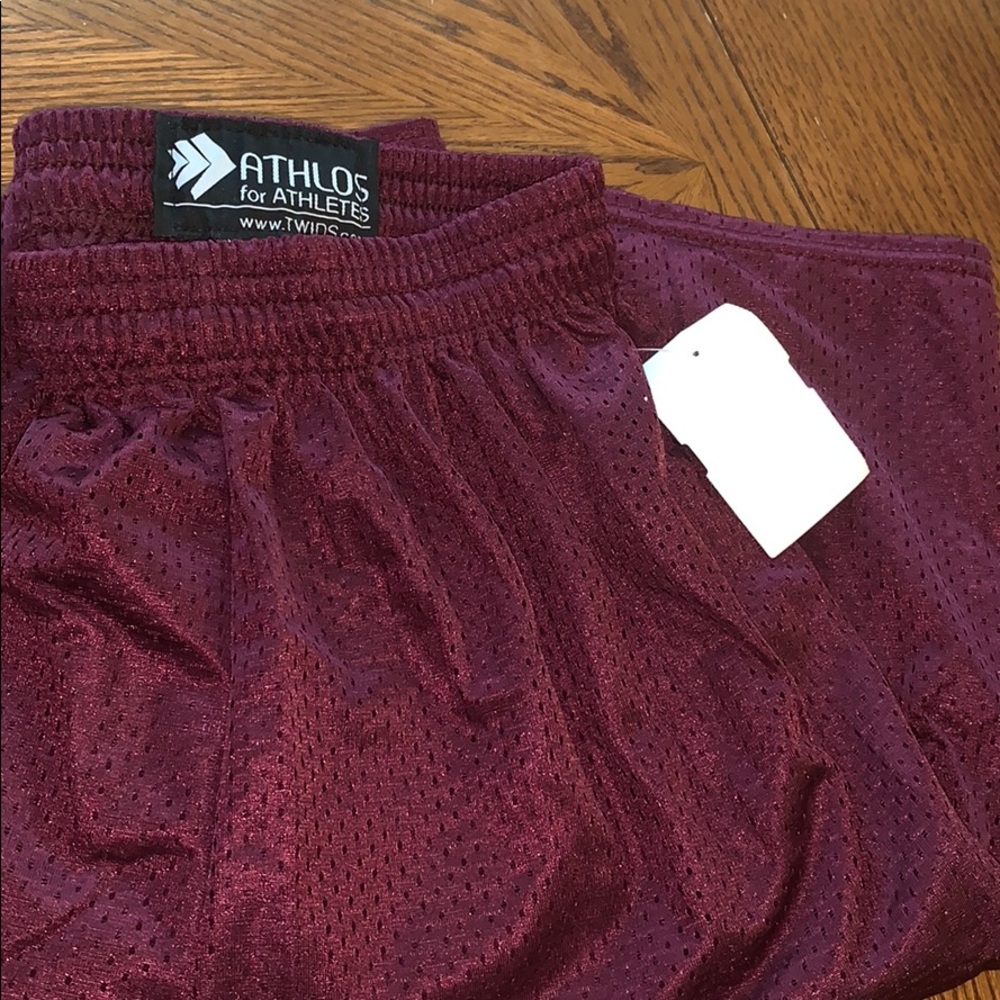 😎🆕MAROON⭐️Athletic SHORTS🔥HOT $13 PRICE!⭐️NEW!!